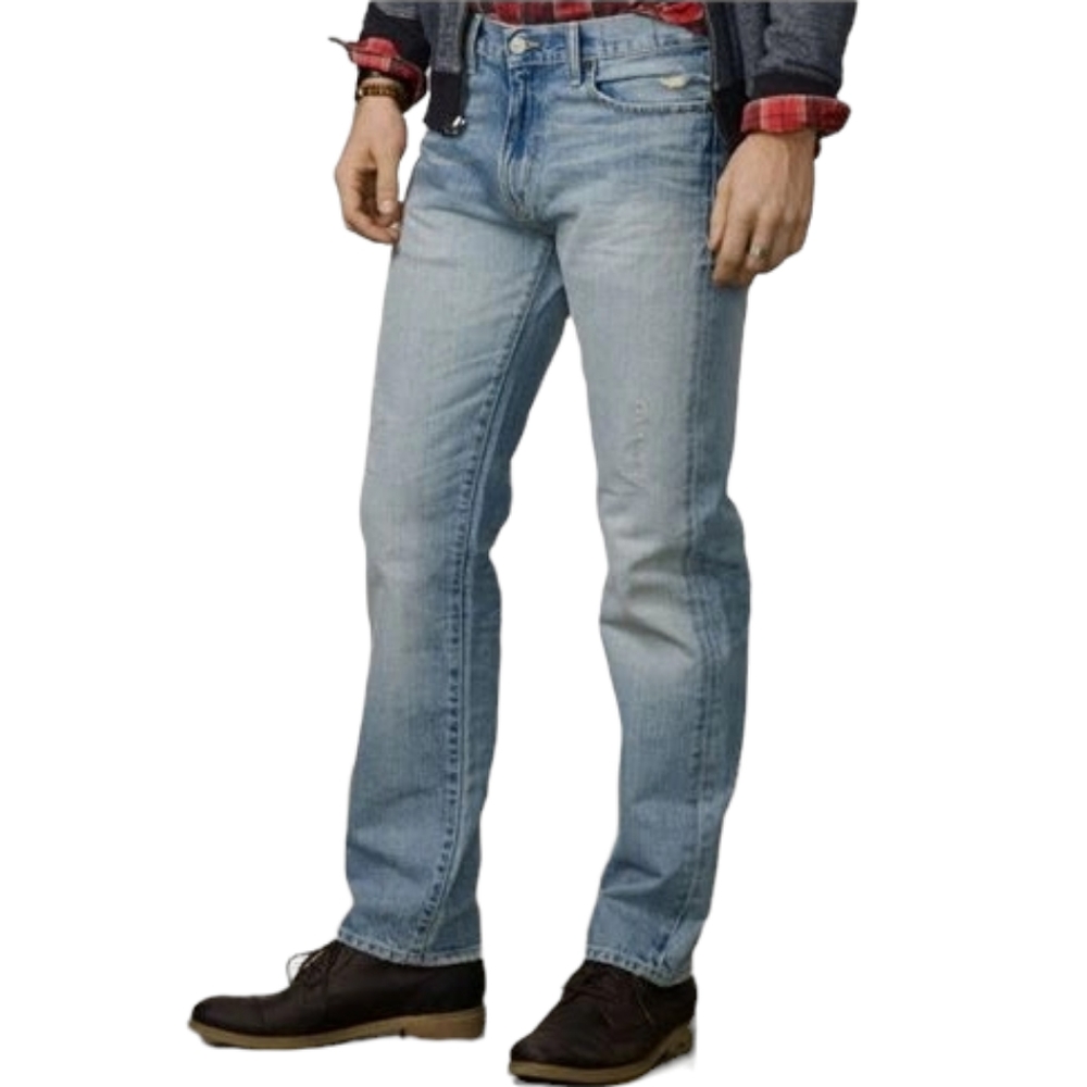 Denim & Supply Ralph Lauren Mens Straight Leg Light Wash Jeans Size 38x30